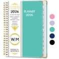 thumbnail image 1 of Summercome 2026 Appointment Book - January - December 2026, Appointment Planner with Weekly ＆ Monthly Spread, 8.5'' x 6.2'', 15 Minute Increments, 2026 Daily Planner with Pockets, Tabs, Soft Cover, 1 of 8