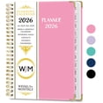 thumbnail image 1 of Summercome 2026 Appointment Book - January - December 2026, Appointment Planner with Weekly ＆ Monthly Spread, 8.5'' x 6.2'', 15 Minute Increments, 2026 Daily Planner with Pockets, Tabs, Soft Cover, 1 of 8