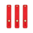 thumbnail image 1 of Summercome 3 Pcs Phone Grip Strap, Telescopic Finger Strap Bracket, Portable Phone Finger Kickstand Strap, Phone Grip Holder Mobile Phone Grip Stand for Most Smartphone and Tablets (Red), 1 of 8