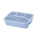 thumbnail image 1 of Summercome 4 Pack Bento Lunch Box, Reusable 4 Compartment Lunch Containers for Adults, BPA Free Plastic Divided Food Meal Prep Containers for Work and Travel (Blue), 1 of 9