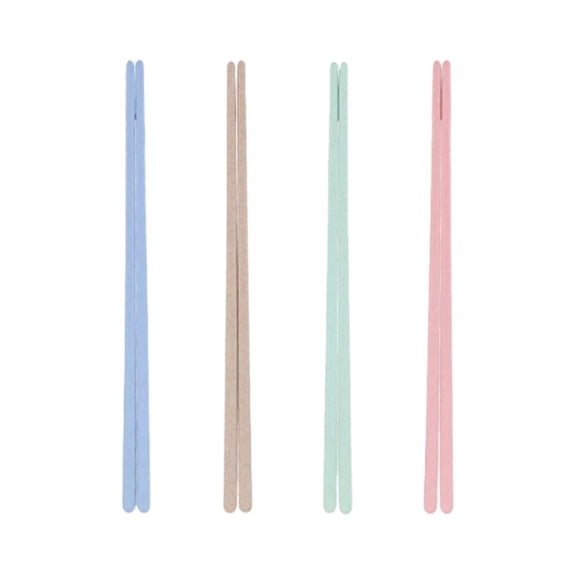 Summercome 4 Pairs Reusable Chopsticks, Multi-purpose Durable Household Plastic Cute Ice Fog Multicolor Chopsticks Non-Slip 9 inch/23cm for Family, Hotel, Restaurant