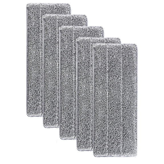 Summercome 5 Pcs Reusable Mop Pads for Spray Mop, Microfiber Mops Refill, Wet Mop Pads Washable, Household Replacement Mop Pads, Compatible Mop Pads 13''×4.7'' Spray Mop Floor Mop