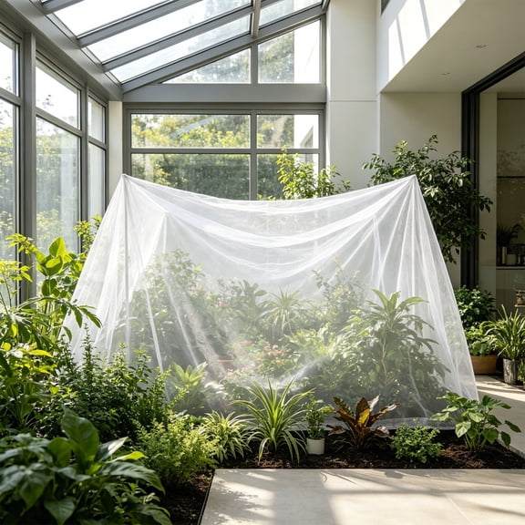 Summercome 6.5FT x 10FT Garden Netting Ultra Fine Mesh Netting Plant Cover Insect Bird Netting Barrier for Garden Row Cover for Raised Beds/Greenhouse Vegetables Fruits Flowers Trees