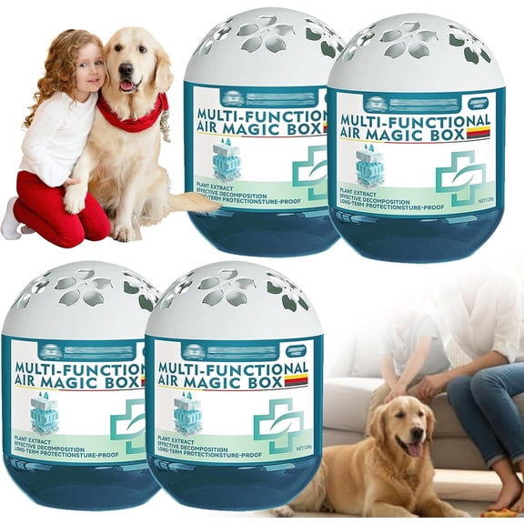 Summercome Air Magic Box, Multi-Functional Indoor Air Dust Removal, 1/2/3/4/6 pcs Magic Box Dust Cleaner, 4.23oz (4pcs)