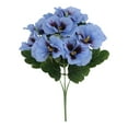 thumbnail image 1 of Summercome Artificial Flowers for Outdoors Decoration, Fake Pansy Flowers UV Resistant Silk Faux Pansies Spring Plants for Outside Planter Window Box Front Door Yard Home Decor, Blue, 1 of 9
