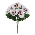 thumbnail image 1 of Summercome Artificial Flowers for Outdoors Decoration, Fake Pansy Flowers UV Resistant Silk Faux Pansies Spring Plants for Outside Planter Window Box Front Door Yard Home Decor, White, 1 of 9