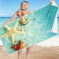 thumbnail image 1 of Summercome Beach Towel, 30" x 60" Microfiber Beach Towels Oversized for Adults, Soft Quick Dry Absorbent Lightweight, Large Printed Bath Towel Blanket Sandproof, Gift for Adults Women Men (Ocean), 1 of 9