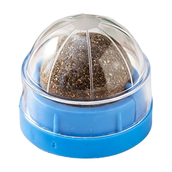 ZhangC Catnip Balls Cat, 360° Rotatable Catnip Wall Ball, Cat Nips Interactive Balls for Licking Boredom Relief Anxiety, Play Chew Teeth Cleaning for Indoor(Blue)