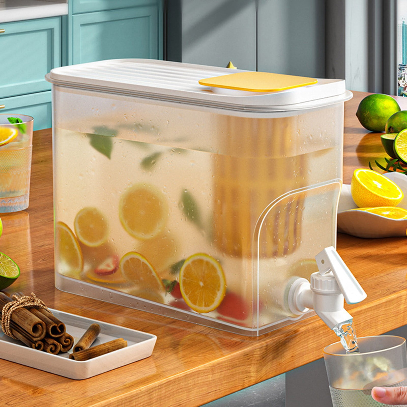 Drink Dispenser for Fridge, Beverage Liquid Drink Container