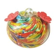 thumbnail image 1 of Summercome Glass Hummingbird Feeder for Outdoors, Small Hand Blown Glass Bird Feeding Balls Hanging Wild Bird Feeders 5OZ Backyard Garden Decorations Easy to Fill, 1 of 4