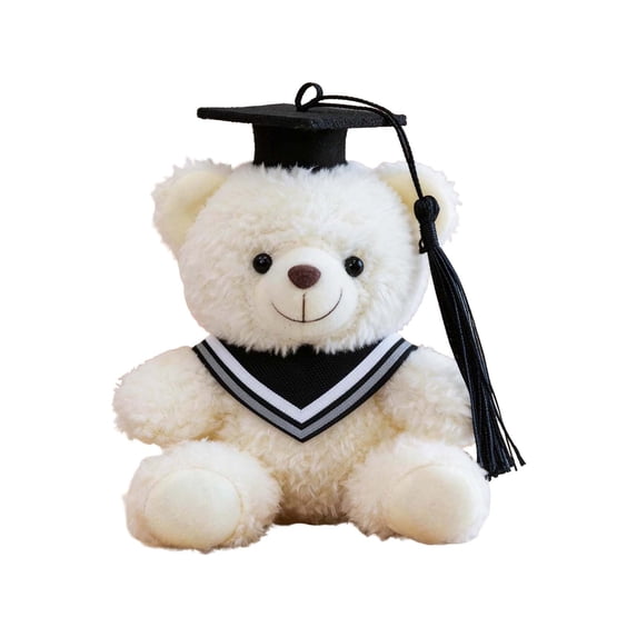 Summercome Graduation Bear 2026, 6 Inch Mini Graduation Teddybear Graduation Stuffed Animal, Class of 2026 Graduations Gifts for High School College Gift, End of Year Students Gifts (White)