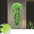 thumbnail image 1 of Summercome Hanging Artificial Violet Ivy Flowers, Artificial Hanging Flowers Fake Hanging Plant for Home Wedding Garden Yard Indoor Outdoor Decor (Green), 1 of 8