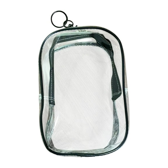 Summercome Protective Case for Plush Doll, Clear Hanging Display Case, Doll Storage Bag, PVC Storage Case Cover for Figures, Dolls (Black)