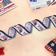 thumbnail image 1 of Summercome Red White and Blue Ribbon Patriotic Ribbons Burlap Stars Wired Ribbons 2.5 Inch 4th of July Ribbon Decor for Independence Day Memorial Day Wreaths, DIY Crafts 13 Ft, 1 of 7