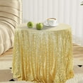 thumbnail image 1 of Summercome Round Sequin Tablecloth, 50x50 Inch Gold Tablecloth, Glitter Tablecloth 6ft for Baby Shower Party Christmas Decorations, 1 of 7