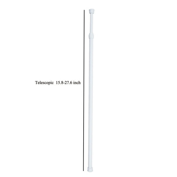 Summercome Spring Tension Curtain Rod for Windows 15.8 to 27.6 Inch, Adjustable Spring Tension Rod No Drilling, Sturdy Closet Rod, Durable and Easy to Install