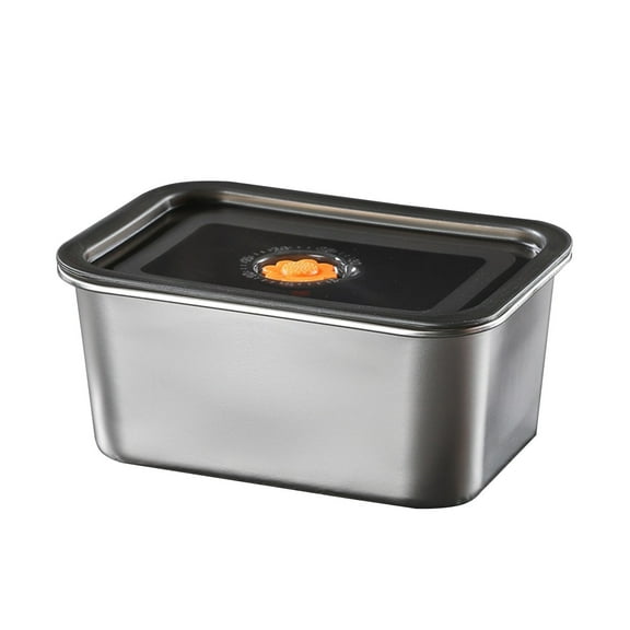 Summercome Stainless Steel Food Containers with Lids Metal Marinating Snack Containers Box for Lunch, Leftovers, Dishwasher & Freezer Safe (108 oz)
