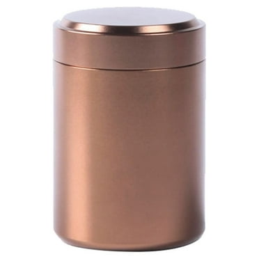 Summercome Tea Tins Canister for Loose Tea, Airtight Tea Tins with Lids, Small Mutiple Colors Round Tea Storage Tin, Tea Containers for Tea Coffee Cans Candy Spices Herbs Kitchen Daily Use