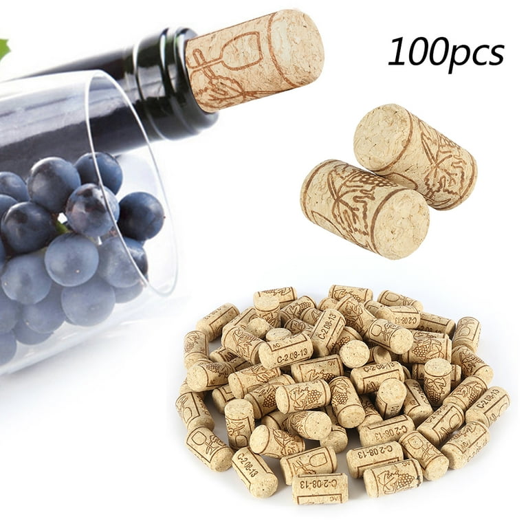 Summerkimy 100PCS Natural Wine Cork Dense Wine Stopper High