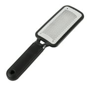 Summerkimy Foot File Callus Remover Foot Rasp Stainless Steel Foot Scrubber Heel File Professional Pedicure for Wet and Dry Feet Foot Grater for Dead & Hard Skin Black and Silvery