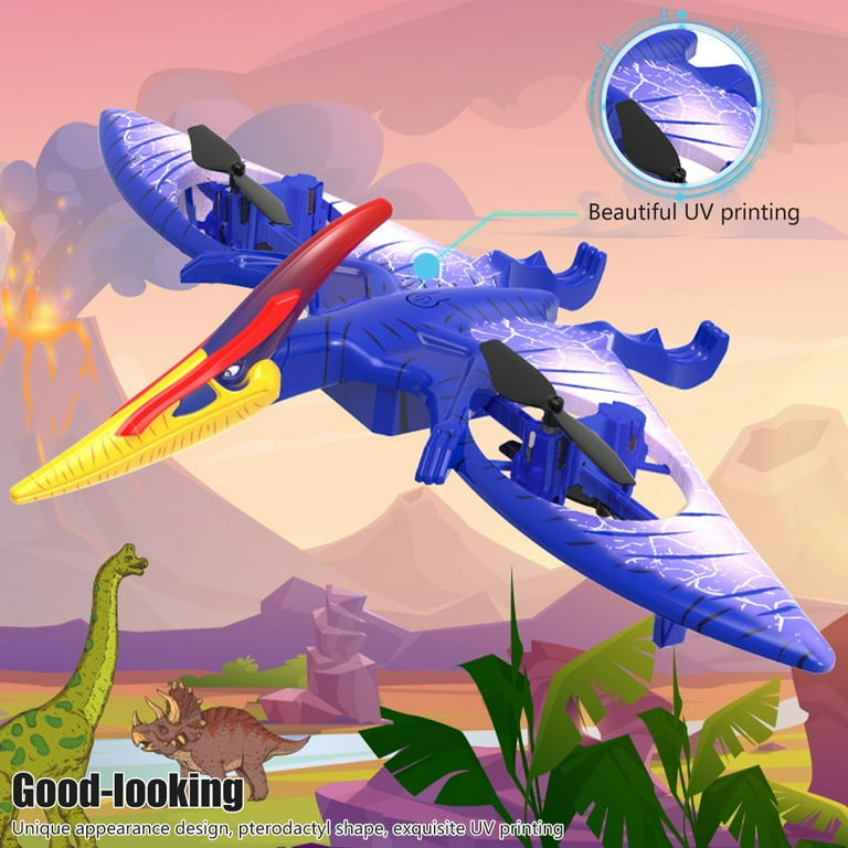 Ghojet Remote Control Dinosaur Toy Kids Electric Flying Pterodactyl Toy Kids 2.4G RC Animal Toys Simulation Realistic Pterodactyl Toys RC Dino Flying Toys Gift for Kids Boys Girls Walmart