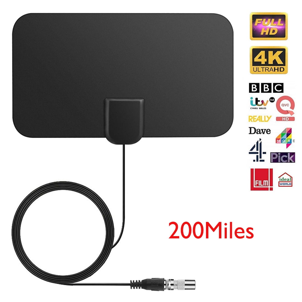 Summerkimy TV Aerial Universal 1080P Indoor HDTV Digital TV Antenna