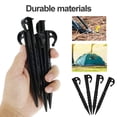 thumbnail image 1 of 20 Pcs Plastic Stakes for Tents and Blankets, Tent Stakes 5.7inch, Black, 1 of 7