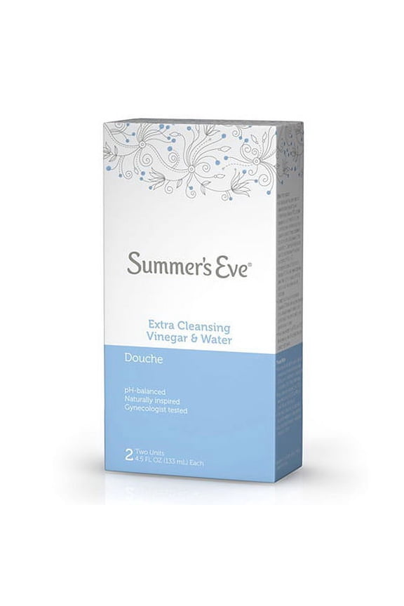 Summers Eve Extra Cleansing Vinegar And Water Douche - Twin Pack, 2 Pack