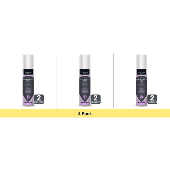 Summers Eve Feminine Deodorant Spray Ultra Extra Strength - 2 Oz - 3 Pack