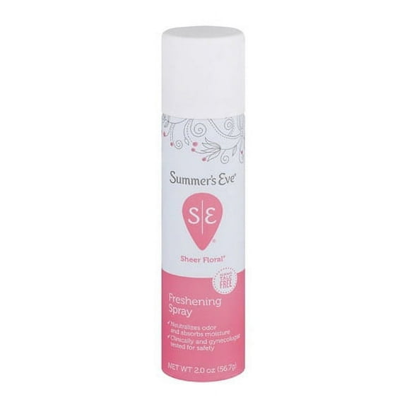 Summers Eve Freshening Spray Deodorant, Sheer Floral, 2 Oz