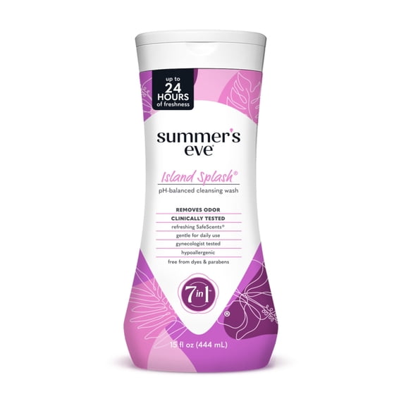 Summer's Eve Sensitive Skin Cleansing Wash, Island Splash, 15 fl oz