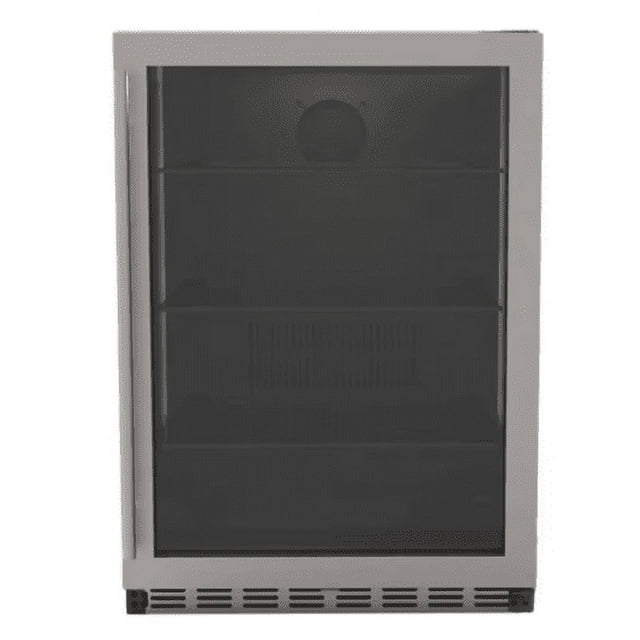 Summerset 24 Inch Outdoor Rated Refrigerator w/ Glass Door - RFR-24G