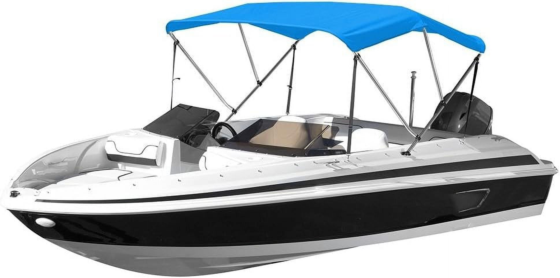Summerset Elite Eevelle Premium Sun Shade 3 Bow Bimini Top Waterproof Boat Canopy Bimini