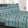 thumbnail image 1 of Summerset Green Zig Zag Pattern 4-Piece 1500 Supreme Collection Sheet Set, 1 of 2