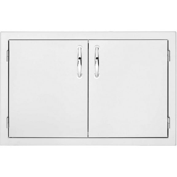Summerset Professional Grills 33" North American Stainless Steel Double Access Door with Masonry Frame Return - SSDD-33M