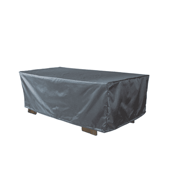Summerset Shield Gold 2-Layer Polyester Fabric Outdoor Coffee Table Cover - 56x28", Charcoal Grey
