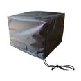 thumbnail image 1 of Summerset Shield Gold Accent 2-Layer Polyester Fabric Outdoor Table Square Cover - Charcoal Grey, 1 of 7