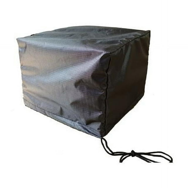 Summerset Shield Gold Accent 2-Layer Polyester Fabric Outdoor Table Square Cover - Charcoal Grey