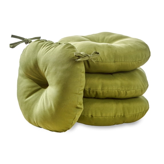 Summerside Green 15 in. Round Outdoor Bistro Seat Cushion (Set of 4) by Greendale Home Fashions