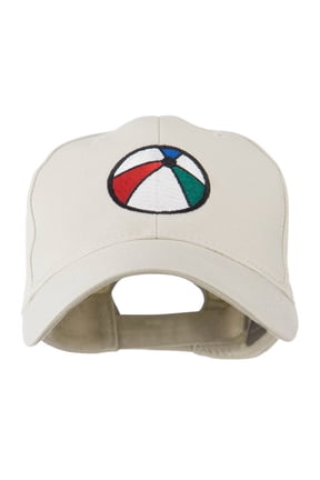 Summertime Beach Ball Embroidered Cap - Stone OSFM
