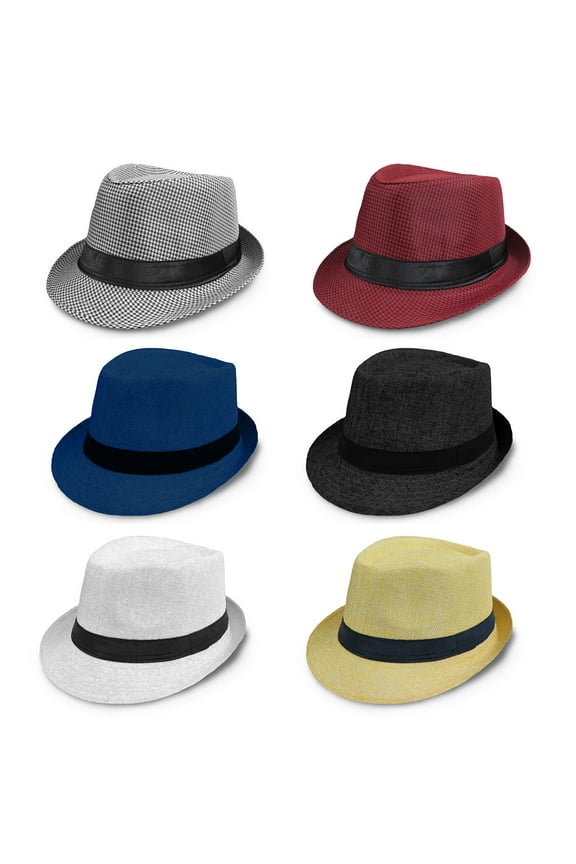 Summertime Beachside Unisex Brim Designed Buckle Fedoras Sun Hat (Black)