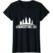 Summertime Chi Chicago Summer Gift T-Shirt Skyline City