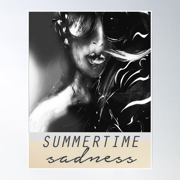 Summertime Sadness Poster Wall Art, Modern Wall Decor, 12x18 UNFRAMED