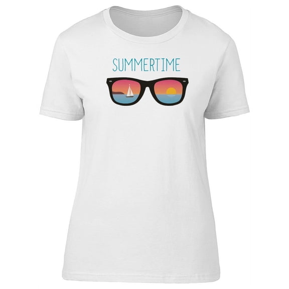 Summertime Sunglasses Paradise T-Shirt Women -Image by Shutterstock, Female Medium
