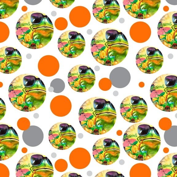 Summertime Vacation Frog Premium Gift Wrap Wrapping Paper Roll