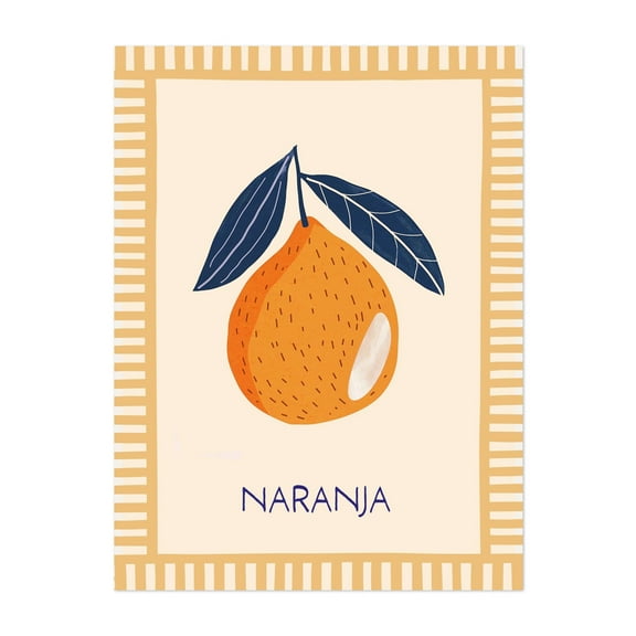 Summervibes - Pera - Illustration Fruit Minimalist Kitchen Decor Modern Art Botanical Unframed Wall Art Print 5 x 7 inches