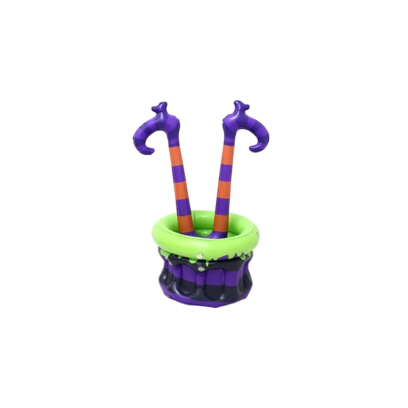 Summerween 1 Pack Witch Leg Inflatable Drink Cooler, Halloween Inflatables Floating Beverage Tub, Summer Inflatables & Pool Party Supplies for Halloween and Pool Party Decor