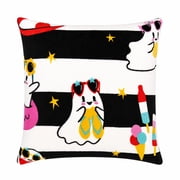 Summerween 18x18 Plush Decorative Pillow, Nautical Ghost