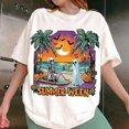 thumbnail image 1 of Summerween Beach Party Halloween Vibes T-shirt, Spooky Summer Shirt, Vacation Shirt, Retro summer Shirt, Girly summer Shirt, Beach Vibes TH070617, 1 of 5