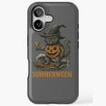 thumbnail image 1 of Summerween Black Cat Surfer Art Compatible Phone Case for iPhone 11–17 Pro Max, 1 of 2